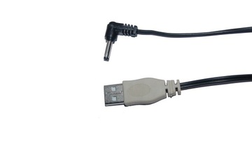 Kabel wtyk DC 3,5mm/1,3mm kątowy / wtyk USB A 1,5m