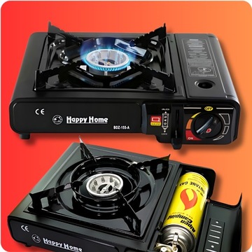 ТУРИСТИЧЕСКАЯ ГАЗОВАЯ ПЛИТА 2в1 С РЕДУКТОРОМ И КОРПУСОМ + КАРТРИДЖ И БЕСПЛАТНО