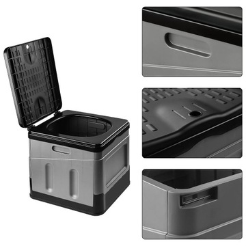 ТУРИСТИЧЕСКИЙ ТУАЛЕТ ПОРТАТИВНЫЙ КЕМПИНГОВЫЙ СКЛАДНОЙ ТУАЛЕТ 25 Л КЕМПИНГОВЫЙ ТАРЮК