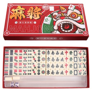 1 ZESTAW MINI MAHJONG ZESTAW PODRÓŻNY