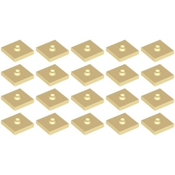 PAKIET LEGO 87580 Płytka 2x2 Jumper Piaskowy Tan 4565387 20szt NOWE