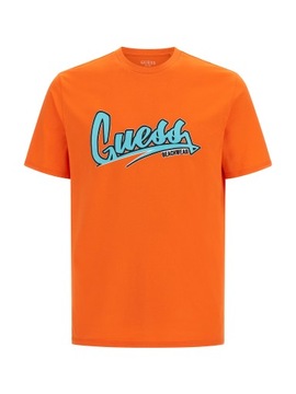 GUESS T-Shirt F3GI10 J1314 Brązowy Slim Fit