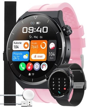 SMARTWATCH ENTER ROZMOWY SMS KROKI KALORIE MENU PL