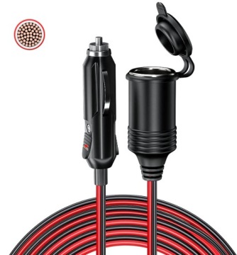 Удлинитель гнезда прикуривателя 300 см. Розетка STRONG 15A, 16AWG, медь