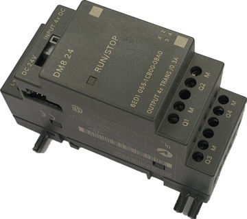 moduł I/O SIEMENS LOGO! DM8 24 * 6ED1 055-1CB00-0BA0 4x DC + 4x TRANS./0.3A