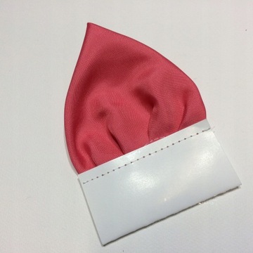 KORALOWA POSZETKA WYPUSTKA CHUSTECZKA DO KIESZONKI