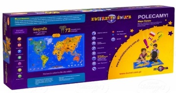 Интерактивная карта мира с животными.