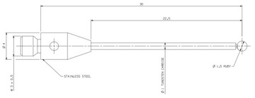 A-5003-0051 Renishaw M3 — D1,5 — L30
