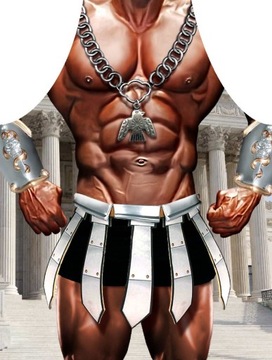 Śmieszny Fartuch Kuchenny Prezent 50x70 GLADIATOR