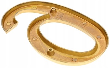 Латунная цифра номер дома 20см 