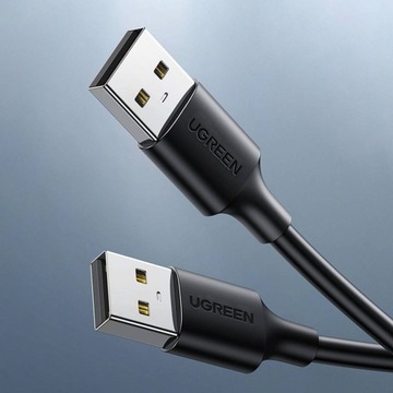 Кабель Ugreen USB-A USB-A 2.0 480 Мбит/с, шнур 25 см