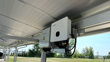 CARPORT FOTOWOLTAICZNY WIATA SOLARNA 3 AUTA ALU