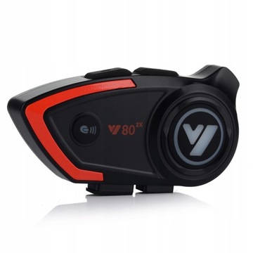 Мотоциклевая интерком Vito v80 Bluetooth IPX6 водонепроницаемые динамики 1000 мАч