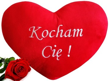 SERCE NA WALENTYNKI SERDUSZKO KOCHAM CIĘ PODUSZKA 50