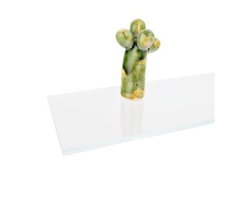 Półka szklana łazienkowa przezroczysta szkło 5 mm Optiwhite opti 10x20 cm