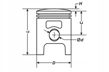 Поршень 40,00 Номинал Peugeot 50 2T AC LC Speedfight 1 2 3 Elyseo Elystar