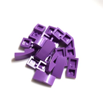 Lego skos medium lavender Slope Curved 2x1x2/3 11477 17szt