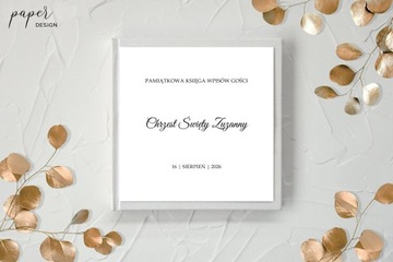 Księga gości WHITE CLASSY na CHRZEST