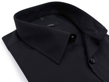 CZARNA KOSZULA MĘSKA 006 MMER 188-194 40-SLIM FIT