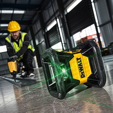 Laser obrotowy zielony DeWALT DCE079D1G 18 V 600m 1x2Ah