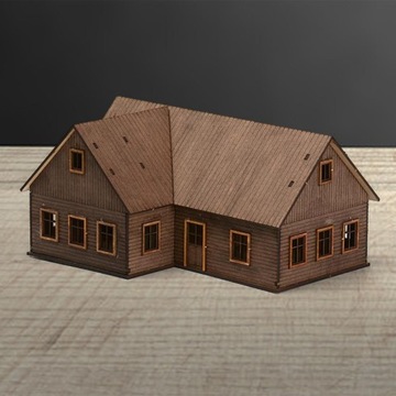 Модели зданий дома 1/72 модели зданий Стиль B