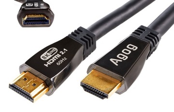 Кабель HDMI 2.1 8K 60 Гц, 4k 120 Гц HDR POWERFUL UHS HQ eARC PREMIUM 1,5 м