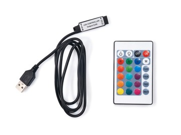 RGB СВЕТОДИОДНАЯ ЛЕНТА 5V IP20 USB УДАЛЕННАЯ ПОДСВЕТКА ТВ 5M