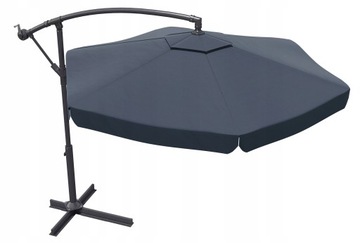 Большой СКЛАДНОЙ САДОВЫЙ ЗОНТ с рюшами, прочный, 350x250 см + БЕСПЛАТНЫЙ КРЫШОК