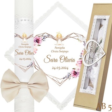 КРЕЩЕННАЯ СВЕЧА КОРОБКА ДЛЯ ОДЕЖДЫ ДЛЯ КРЕЩЕНИЯ