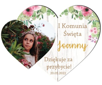 MAGNES ZE ZDJĘCIEM KOMUNIA PODZIĘKOWANIA KOMUNIJNE