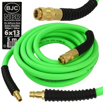 WĄŻ ELASTYCZNY CIŚNIENIOWY PNEUMATYCZNY NBR 6x13mm 5m PRZEWÓD 20 BAR