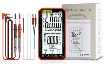 Цифровой мультиметр ANENG 620A PRO 4,7 светодиодный фонарик