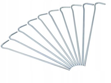 Колышки для палатки, крепежные колышки, якоря, стальные 31 см, 10 шт., колышки с крючками