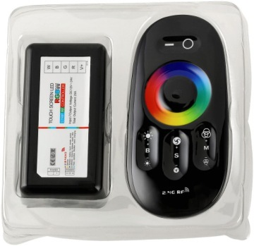 КОНТРОЛЛЕР Контроллер ДИСТАНЦИОННЫЙ ДЛЯ RGBW RF СВЕТОДИОДНОЙ ЛЕНТЫ (Радиоволны) Черный