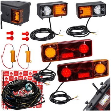 Instalacja elektryczna Ursus C-360 pod alternator + lampy LED