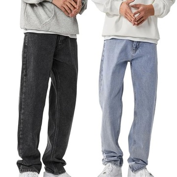 Men's Personality Solid Color Jeans Pants Hip Hop