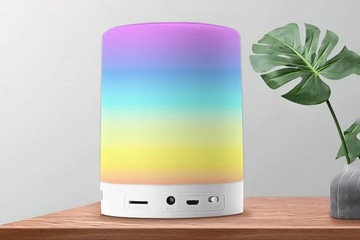 ЦВЕТНАЯ RGB СВЕТОДИОДНАЯ ЛАМПА С BLUETOOTH ДИСКО-ДИНАМИКОМ ДЛЯ ДЕТСКОЙ КОМНАТЫ