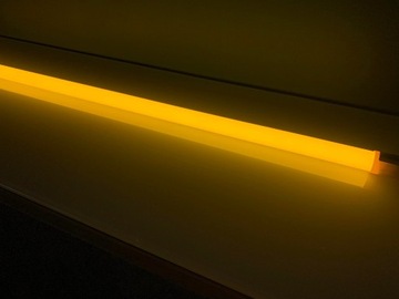 LAMPA NEON LED TUBA 120CM 230V POMARAŃCZOWA /ŻÓŁTA
