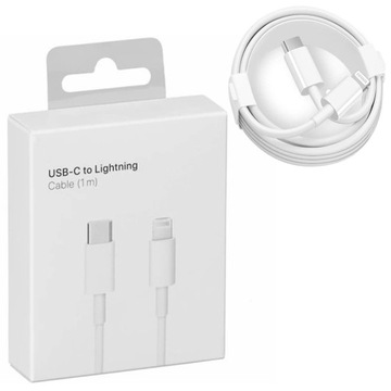 KABEL USB LIGHTNING SZYBKIEGO ŁADOWANIA DO IPHONE 12 13 14 PRO 1M