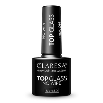 Top No Wipe Claresa Glass 5g Transparentny Hybrydowy Połysk Zabezpieczający