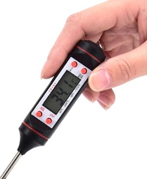 ЭЛЕКТРОННЫЙ КУХОННЫЙ ТЕРМОМЕТР ЖК-ДИСПЛЕЙ ЩУП ДЛЯ МЯСА ВИНО-ГРИЛЬ