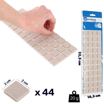 44 ФЕРТОВЫЕ ПОДКЛАДКИ ДЛЯ МЕБЕЛИ И СТУЛЬЕЙ, САМОКЛЕЯЩИЕСЯ, ТОЛСТЫЙ НАБОР