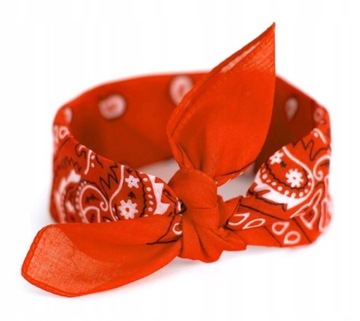Bandana Bandanka Apaszka Chusta na Głowę Szyję Dla Dziecka Pomarańczowa