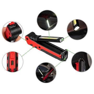 ЛАМПА ДЛЯ МАСТЕРСКОЙ СВЕТОДИОДНАЯ ЛАМПА С МАГНИТОМ, ПЕРЕЗАРЯЖАЕМАЯ USB-ЛАМПА