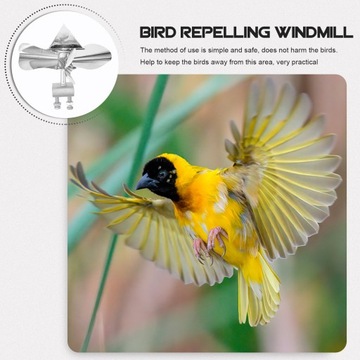 Отпугиватель птиц Windmill Bird из нержавеющей стали.