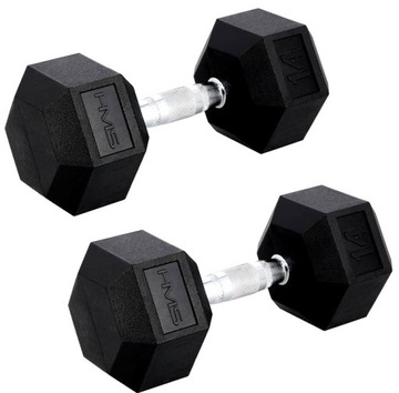 HANTLE HANTELKI CIĘŻARKI 2x14KG 28KG ZESTAW HANTLI