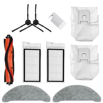 FILTRY SZCZOTKI MOPY WORKI do ROIDMI EVE PLUS, ZESTAW akcesoriów do XIAOMI