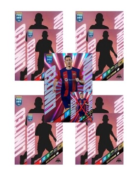 Panini FIFA 365 2024 Zestaw 5 Kart Limited XXL w Tym Lewandowski