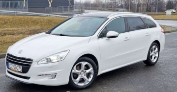 Peugeot 508 I SW 2.0 HDi FAP 163KM 2013 Peugeot 508 2.0 HDi 163KM BiXenony Skóra NawiPL Panorama El. Grzane Fotele