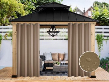 САДОВЫЕ ШТОРЫ 155х220 ДЛЯ САДОВОЙ ТЕРРАСЫ CARBON